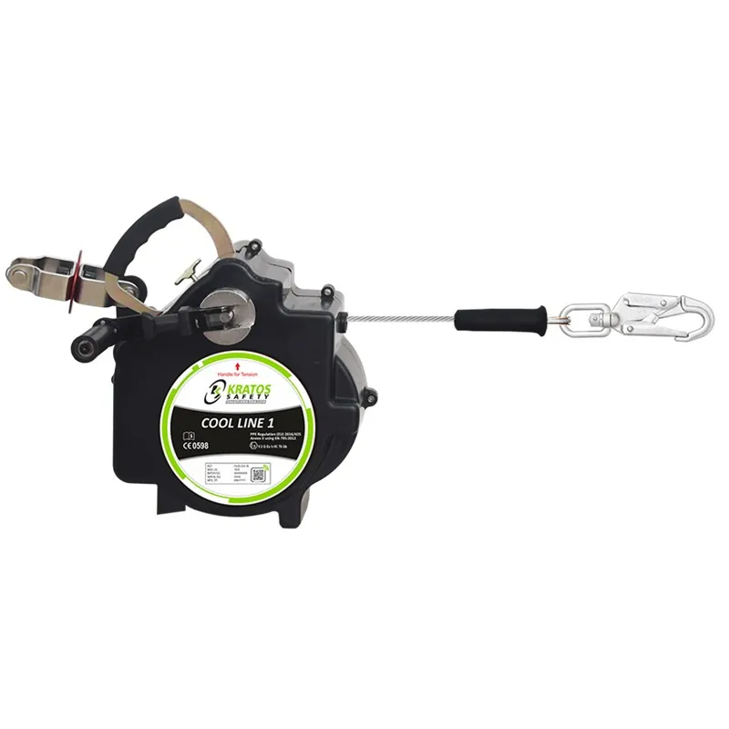 cool-line-1-retractable-temporary-horizontal-lifeline-max-length-18-m COOL LINE 1 Poręczówka bębnowa z liny stalowej galwanizowanej 6mm "lifeline" - obrazek 1